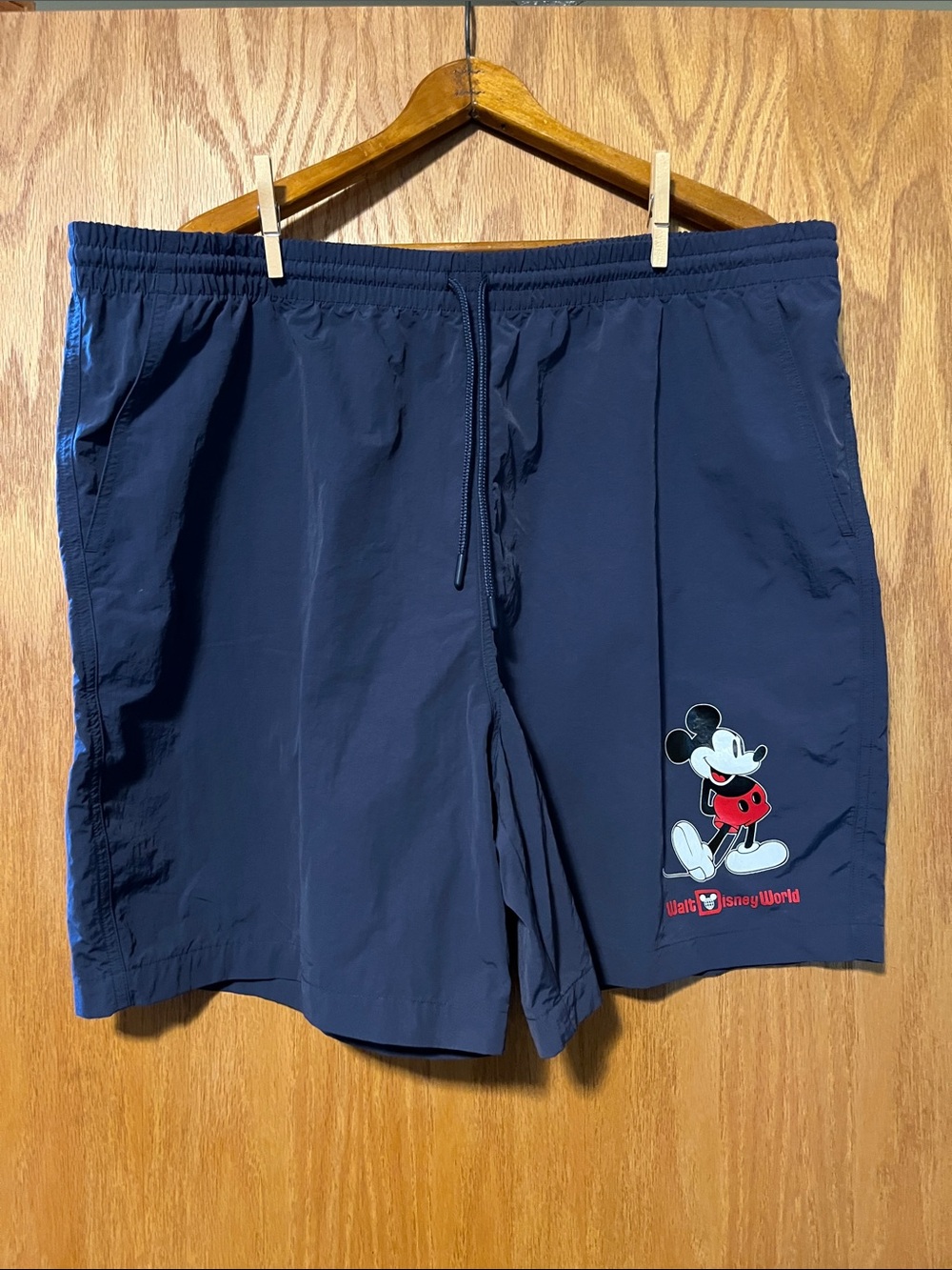 Disney Men's Navy Blue Mickey Mouse Swim Shorts